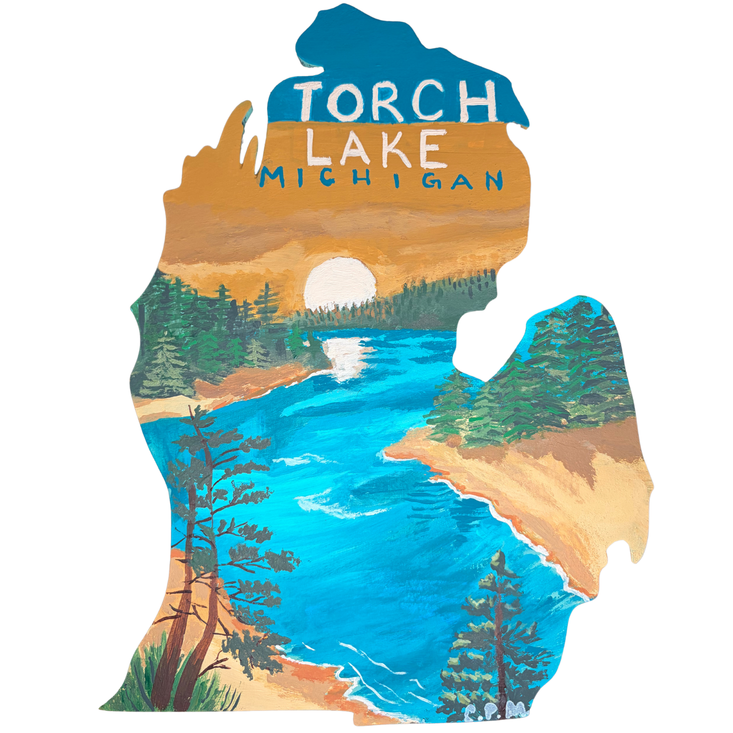Torch Lake Painting