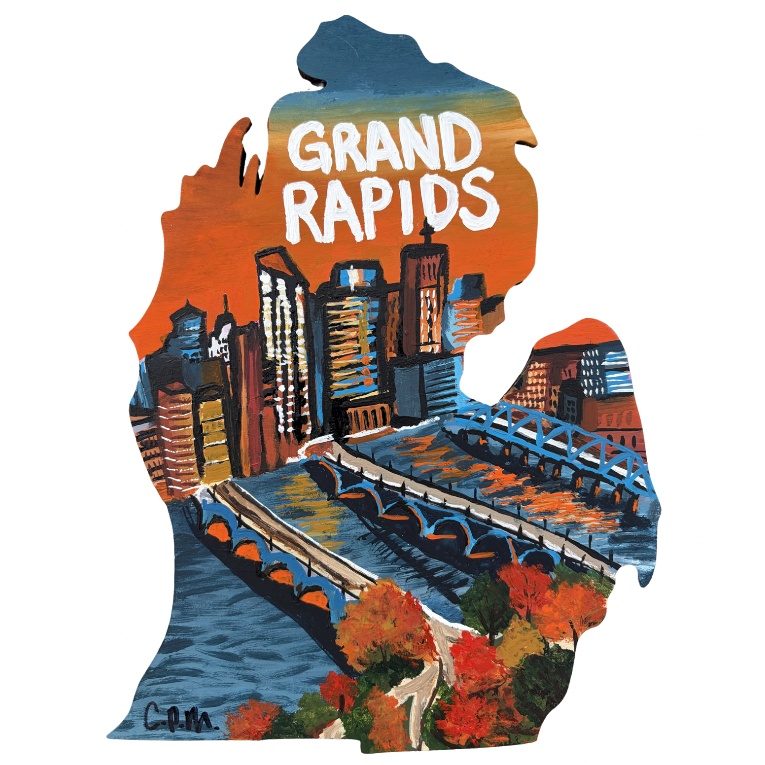 Downtown Grand Rapids MI Paintings