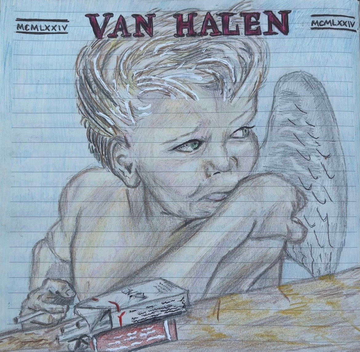 Van Halen Album Cover Drawing