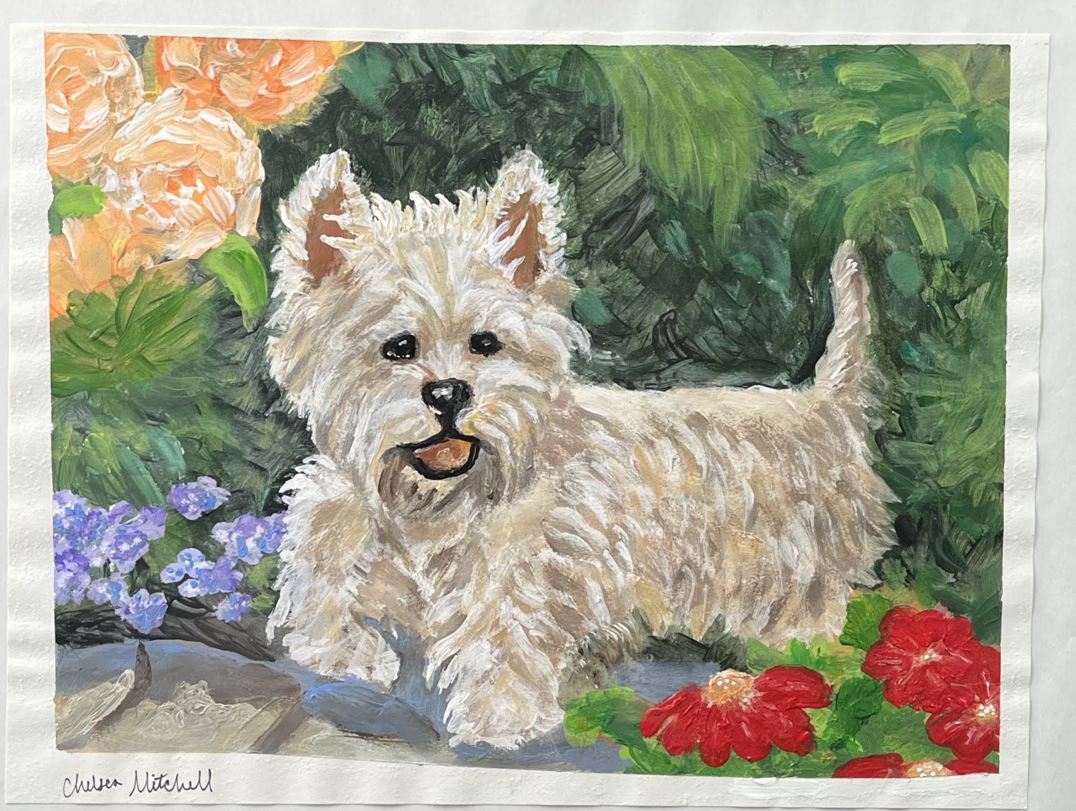 Mema's White Fluffy Puppy